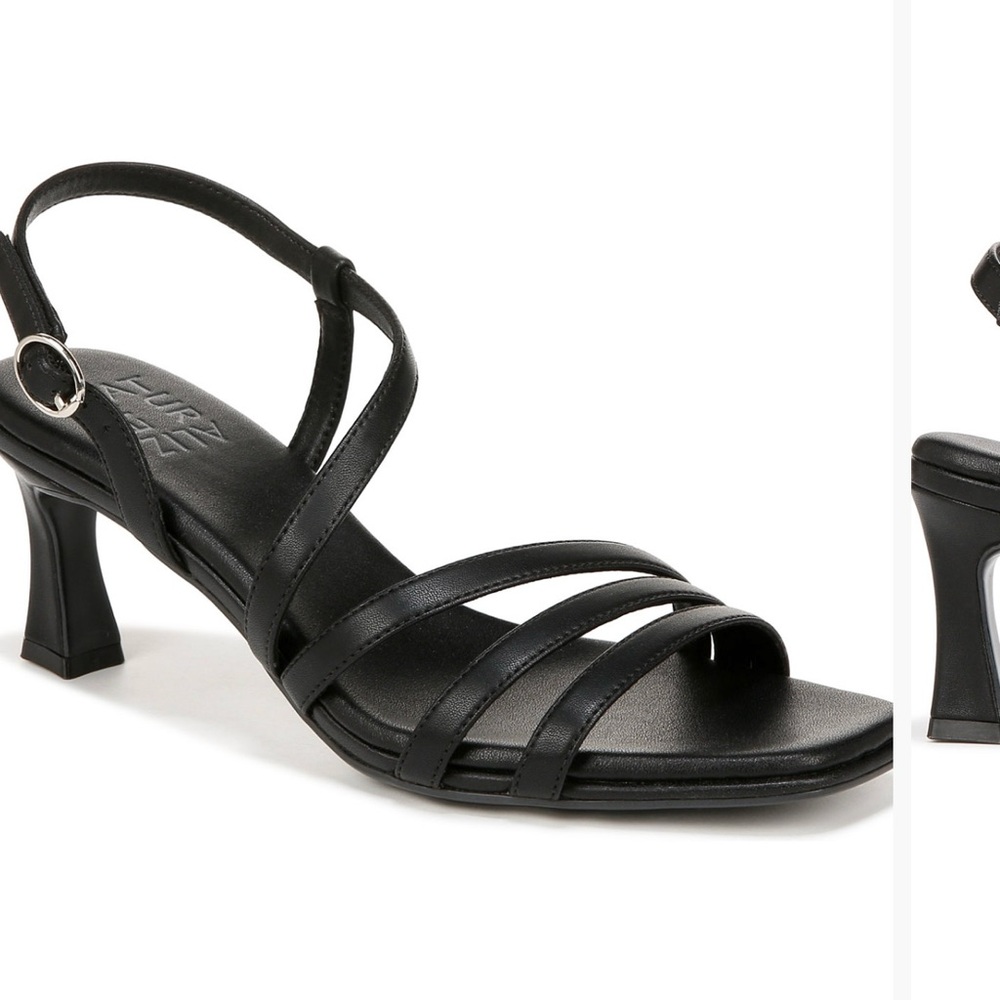 Naturalizer Black Heel Sandals, 12W